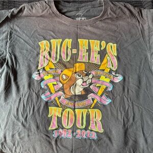Buc-Ee's Black Short Sleeve Graphic Tee - Tour Beaver Design